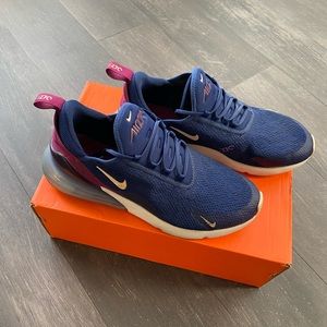 Nike air max 270 blue void (womens) size 10